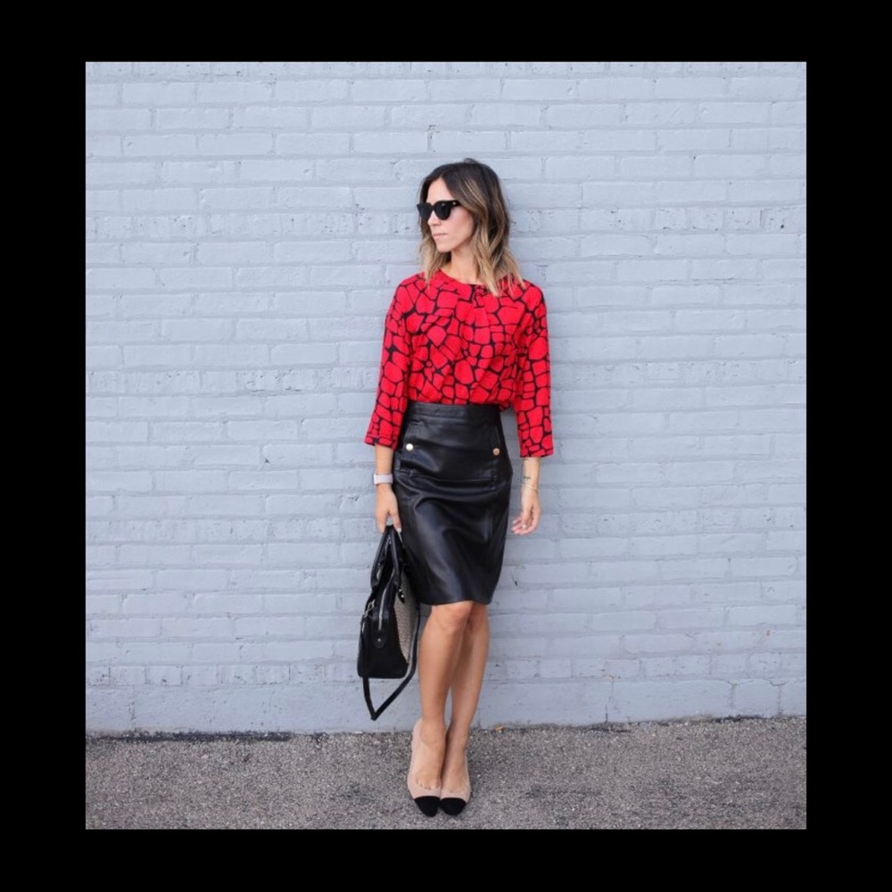 Liz Claiborne leather skirt
